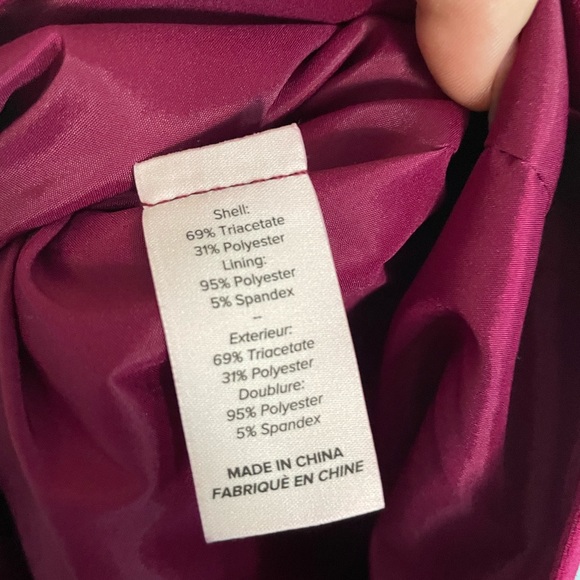 Cinq a Sept magenta ruffled cocktail dress size 2 “Viva Magenta” - Picture 4 of 5